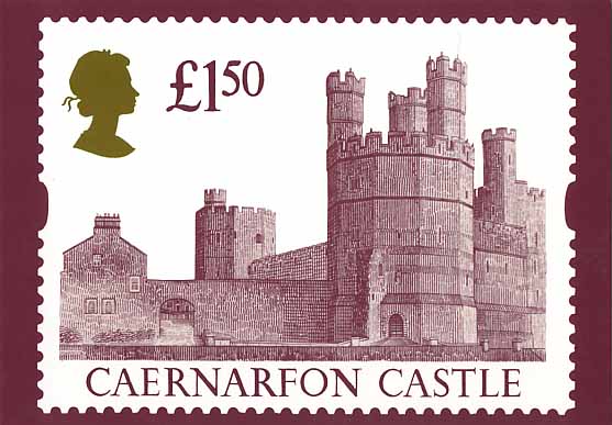 1993 GB - PHQ D3 - £1.50 Caernarfon Definitive Card - MNH